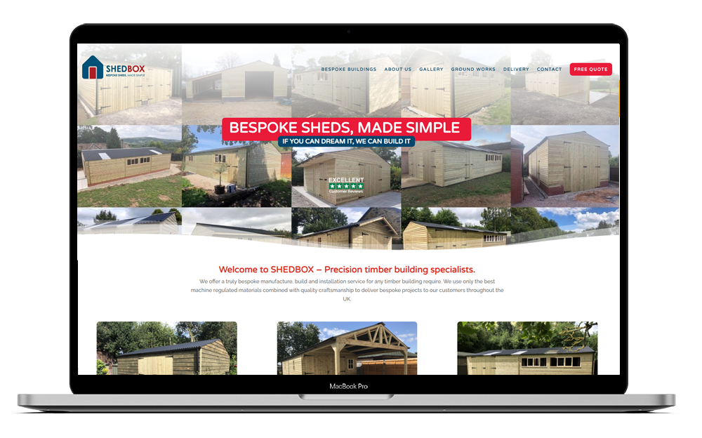 WEB DESIGNER FOR SHED COMPANY