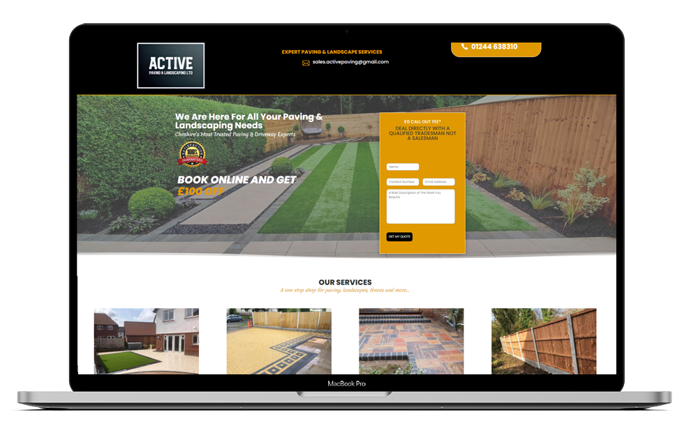 web design for landscaper