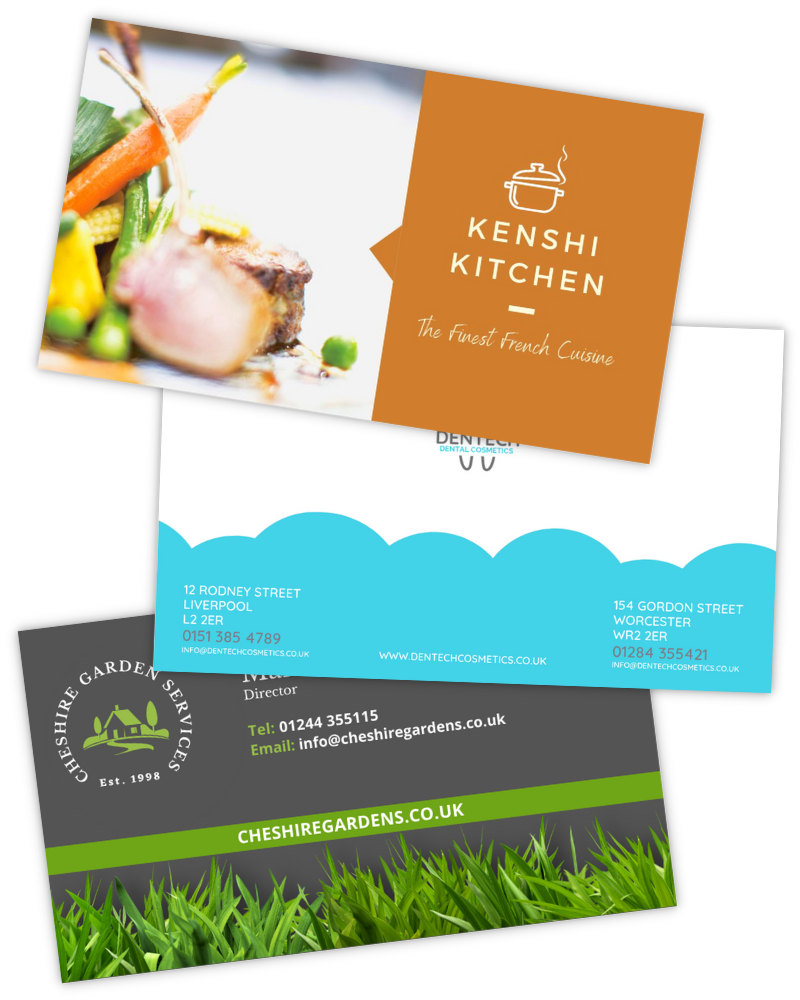 business card design cheshire graphic design chester
